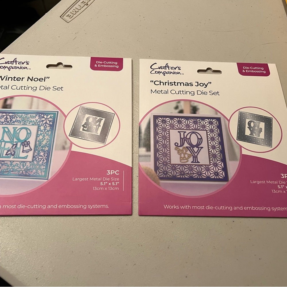 Crafter's Companion Metal Cutting Die Set - Winter Noel & Christmas Joy